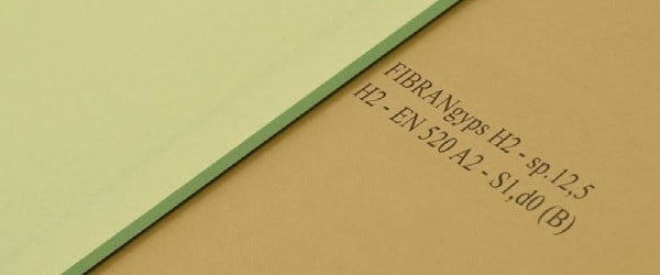 Lastra cartongesso H2O fibran