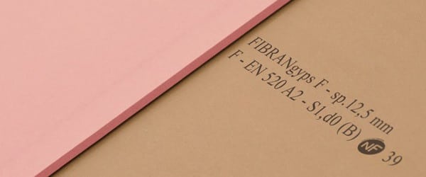Lastra cartongesso ignifuga fibran