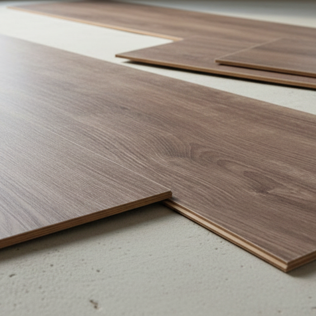 dettaglio pavimento in legno SPC